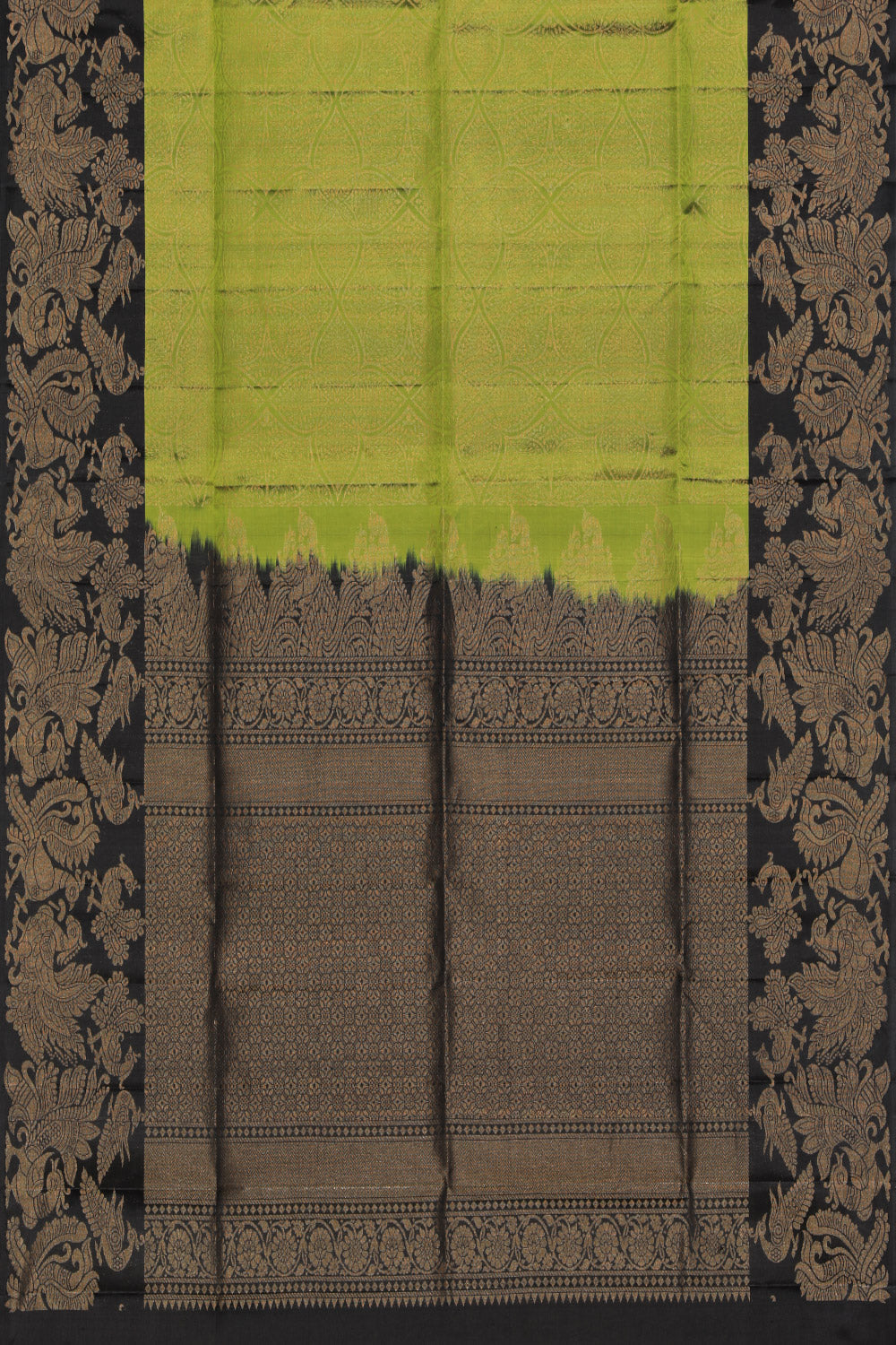 Collection of South Silk Green Saree in a gallery layout