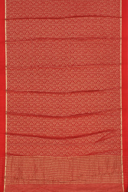 Image of Crepe Silk Red Saree