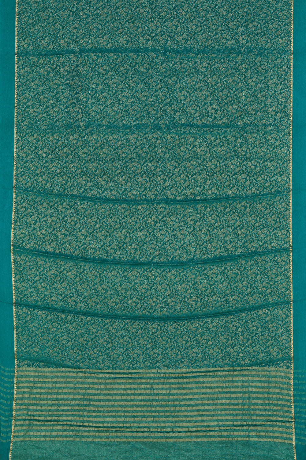 Crepe Silk Teal Green Saree