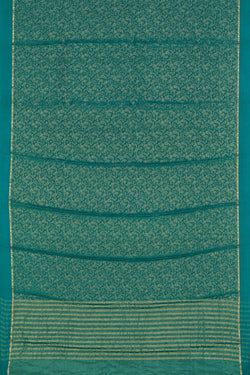 Image of Crepe Silk Teal Green Saree