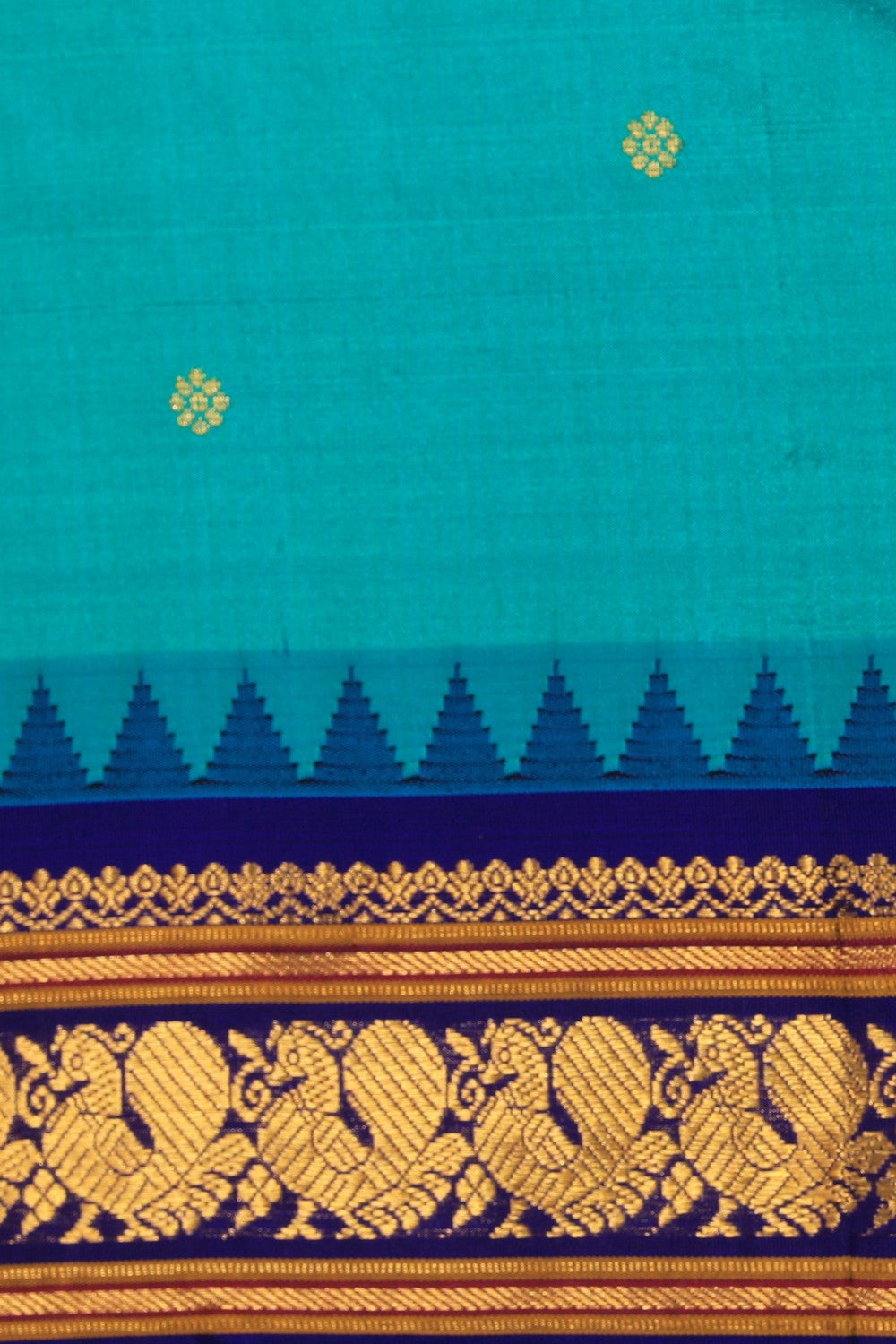 Narayanpet Silk Sea Green Saree