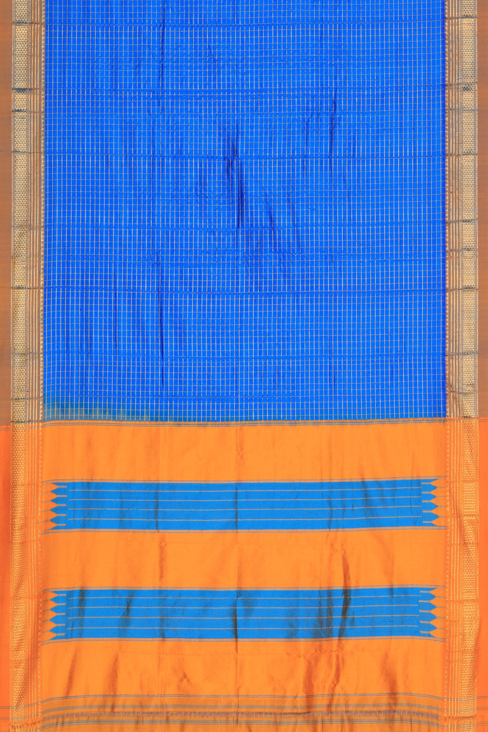 Narayanpet Silk Blue Saree