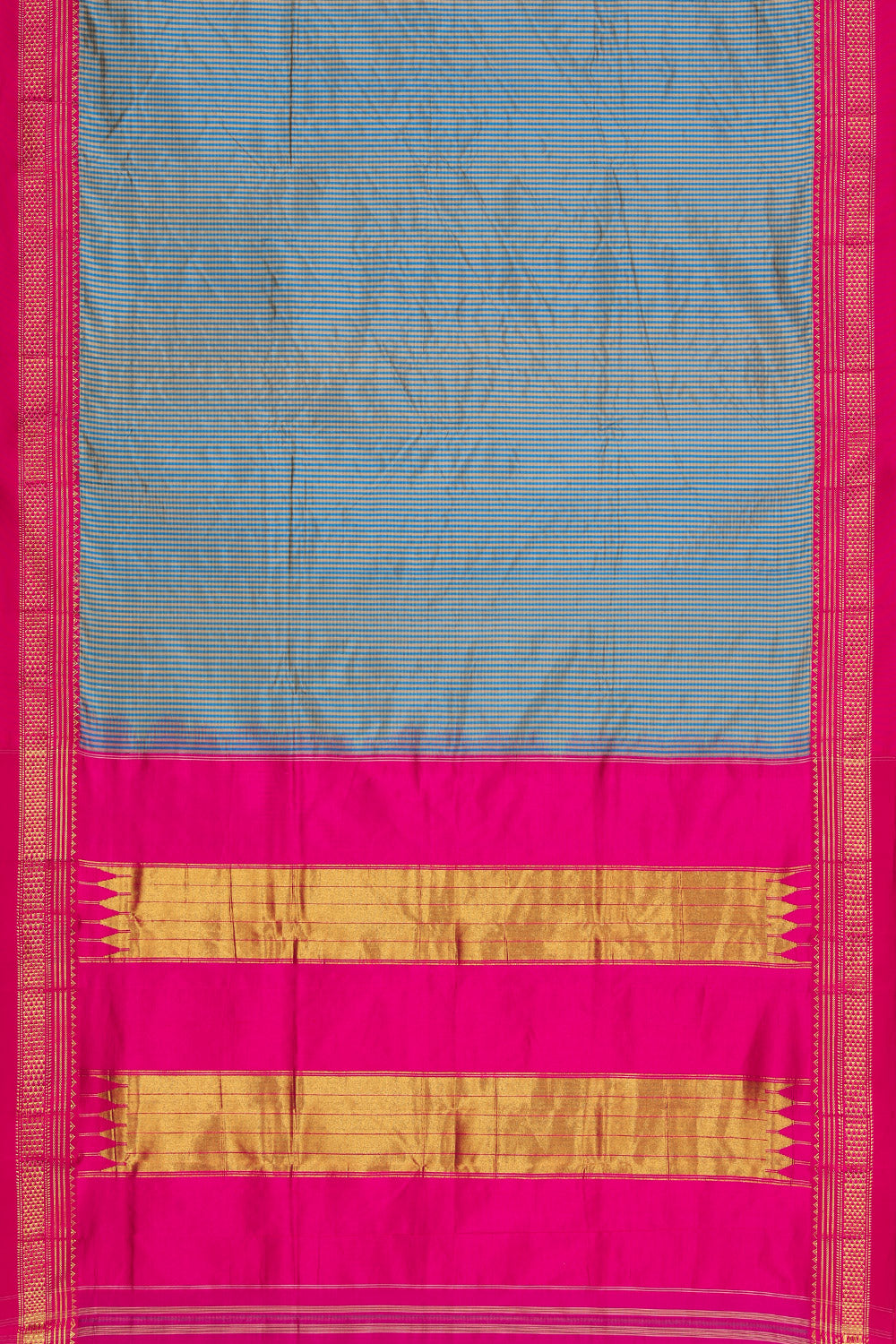 Narayanpet Silk Blue Saree