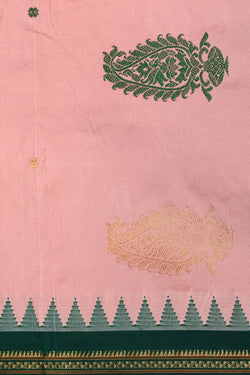 Image of Narayanpet Silk Pink Saree