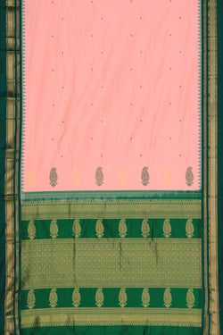 Image of Narayanpet Silk Pink Saree