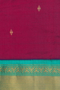 Image of Narayanpet Silk Violet Saree