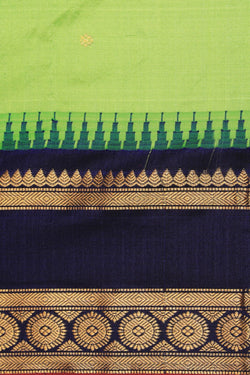 Image of Narayanpet Silk Green Saree