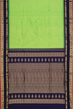 Image of Narayanpet Silk Green Saree