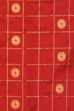 Image of Narayanpet Silk Red Saree