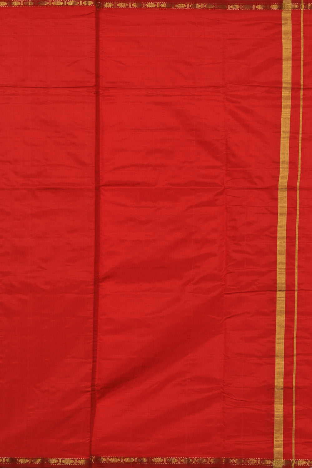 Kanchi Silk Traditional Red Dhoti With Kanduva (8 X 4)