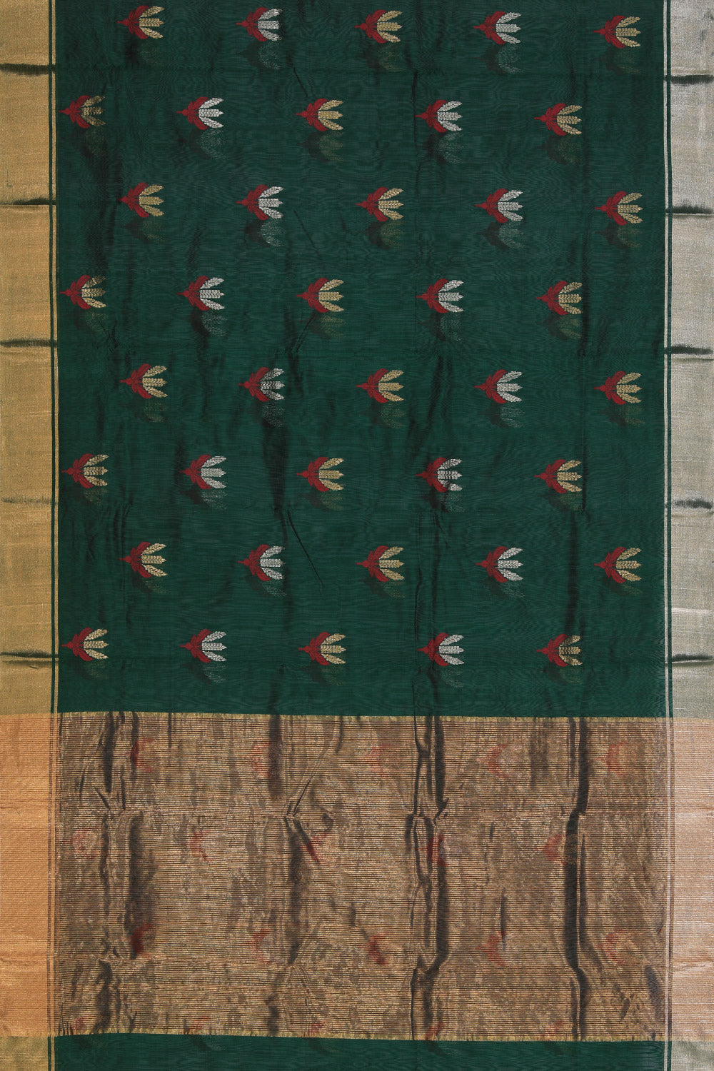 Chanderi Leaf Green Saree