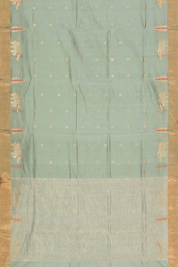 Image of Chanderi Pastel Green Saree