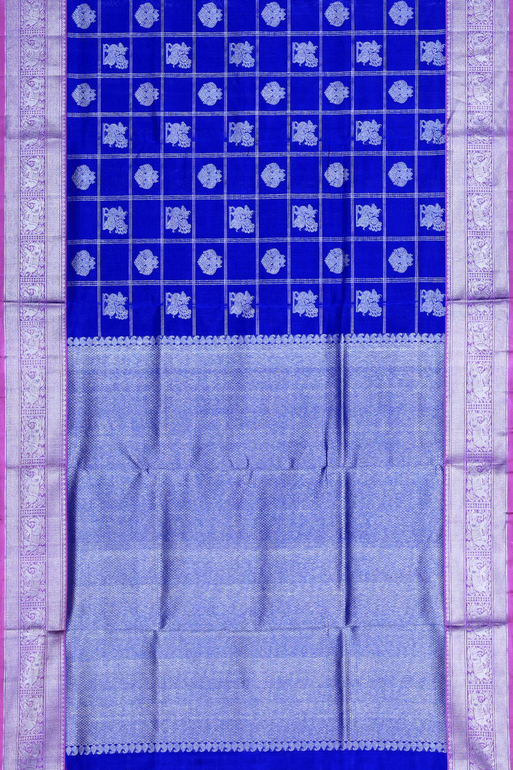 Venkatagiri Silk Royal Blue Saree