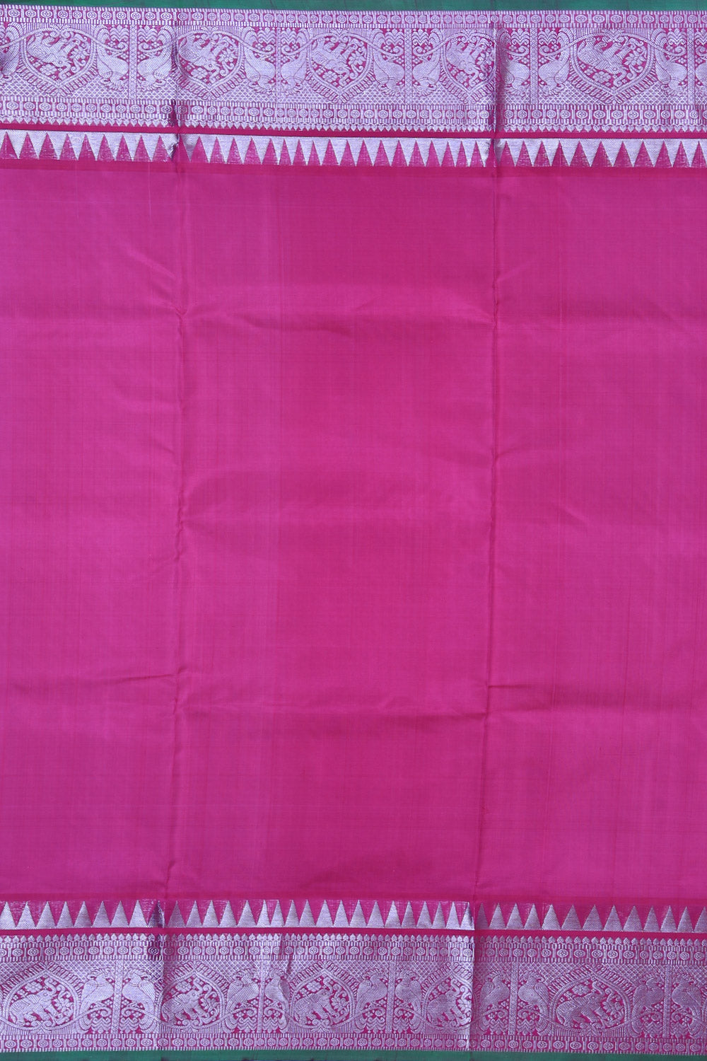 Collection of Venkatagiri Silk Pink Saree in a gallery layout