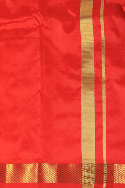 Image of Kanchi Silk Red Dhoti With Kanduva (8 X 4)