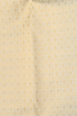 Image of Kanchipattu Brocade Off-White Saree