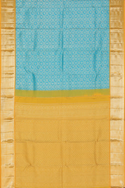 Image of Kanchipattu Brocade Blue Saree