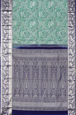 Image of Kanchipattu Brocade Pastel-Green Saree