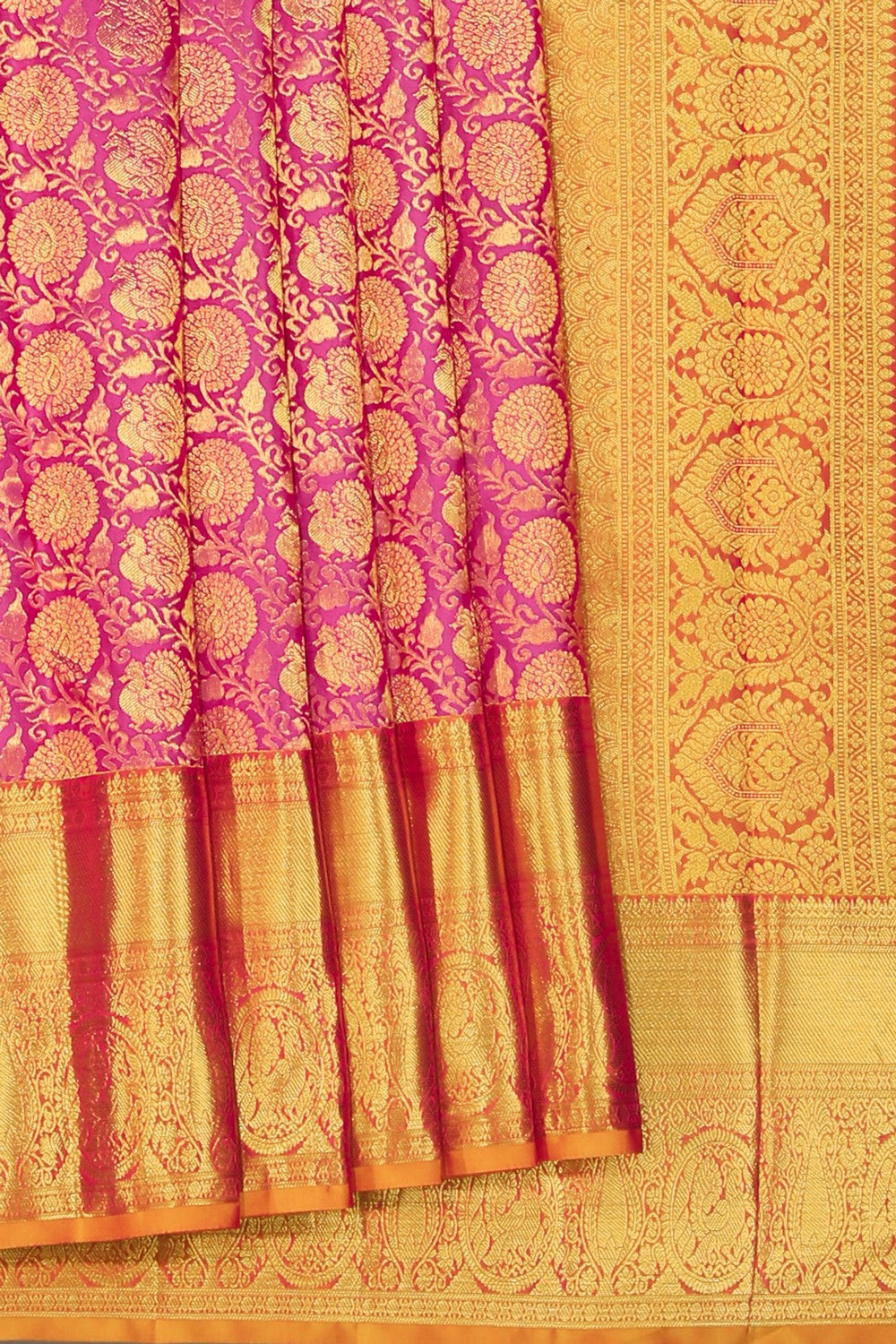 Image of Kanchipattu Brocade Lavender-Pink Saree