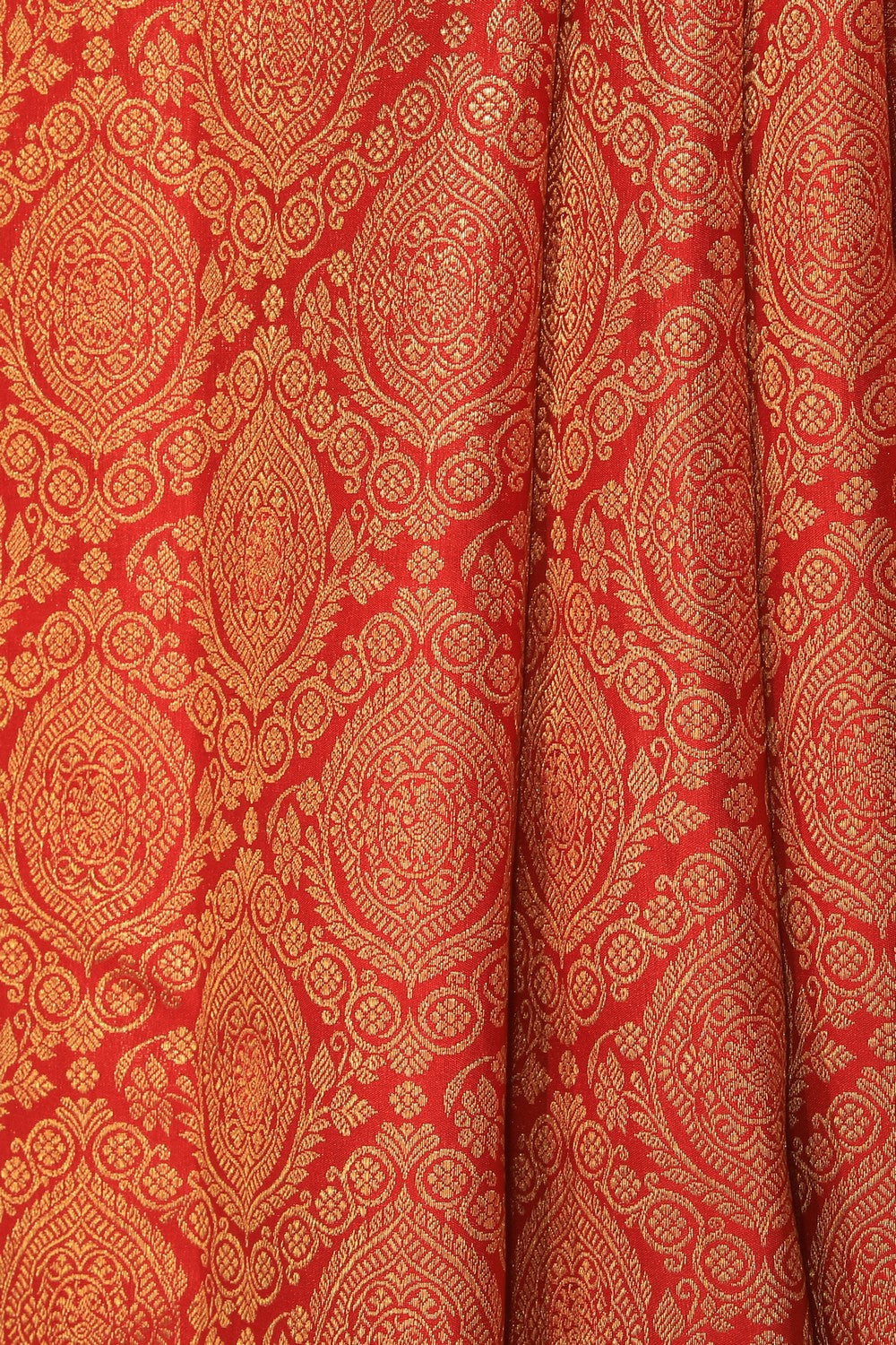 Kanchipattu Brocade Red Saree