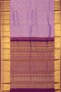 Image of Kanchipattu Brocade Purple Saree