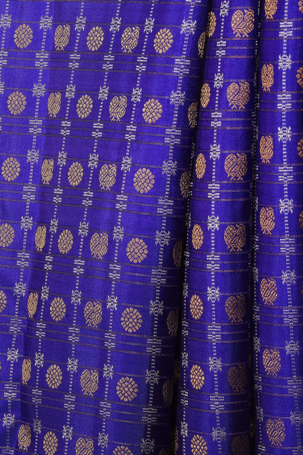 Kanchipattu Brocade Royal Blue Saree