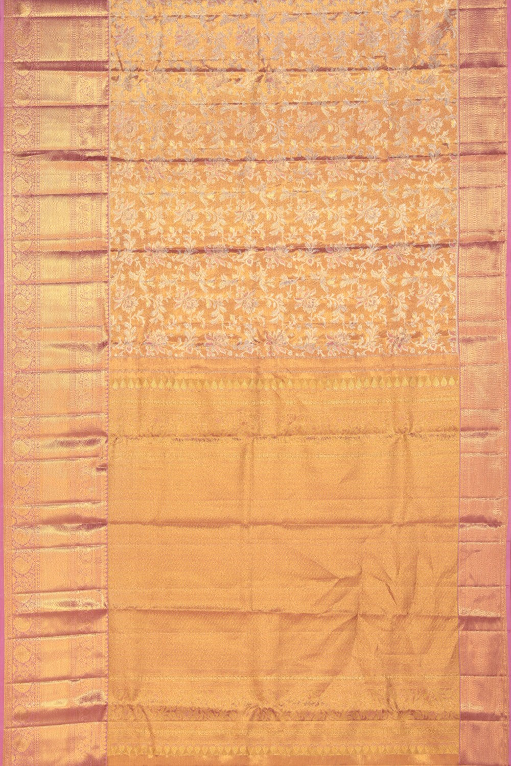 Kanchipattu Brocade Gold Saree