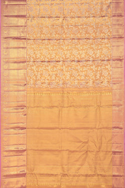 Image of Kanchipattu Brocade Gold Saree