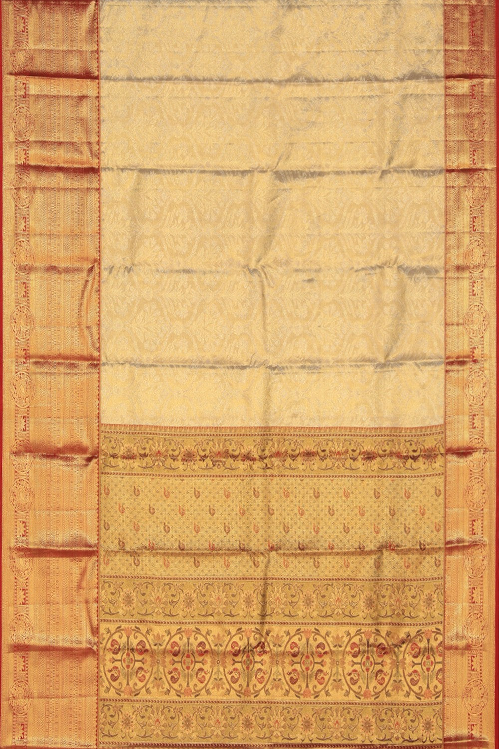 Kanchipattu Brocade Gold Saree