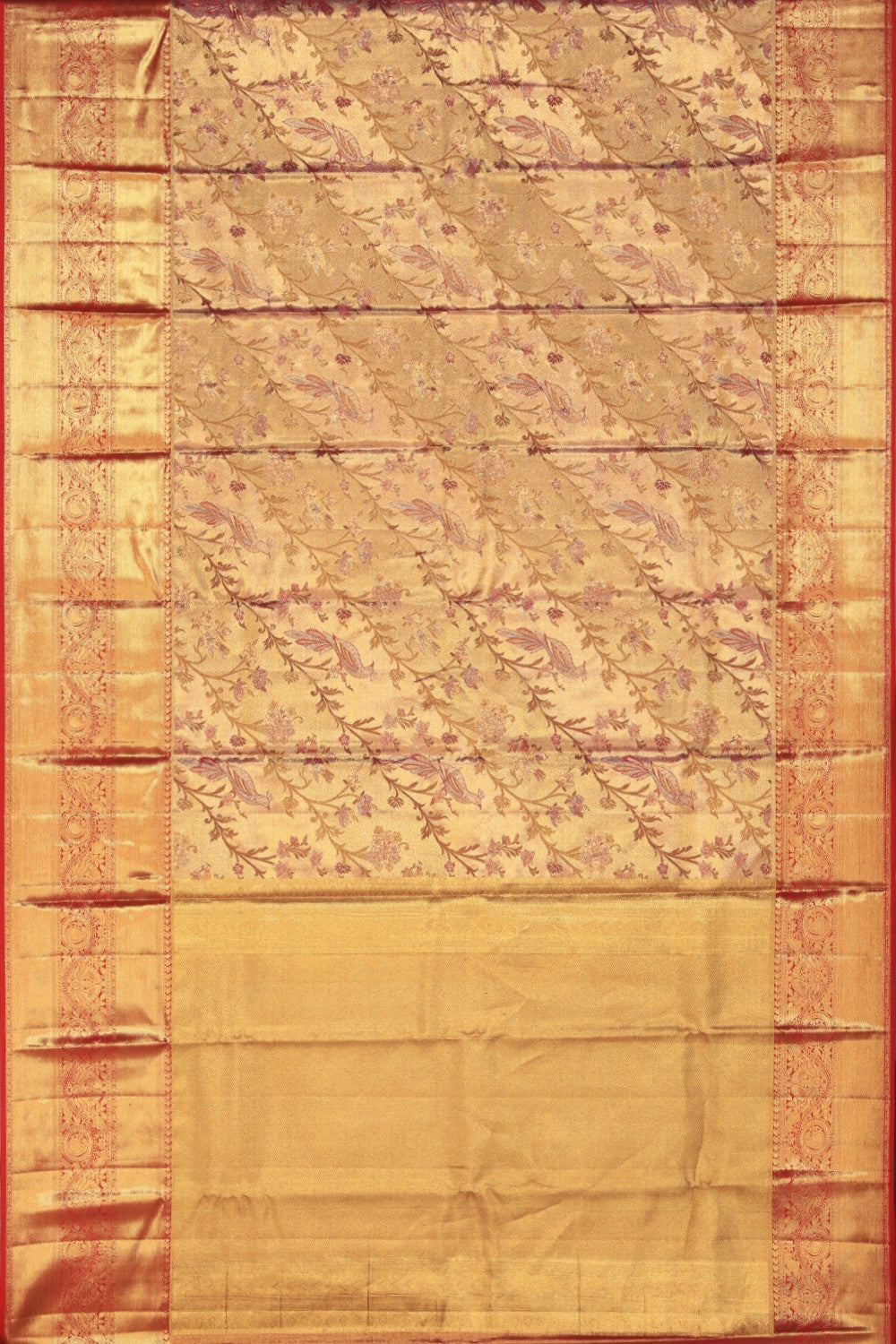 Kanchipattu Brocade Gold Saree