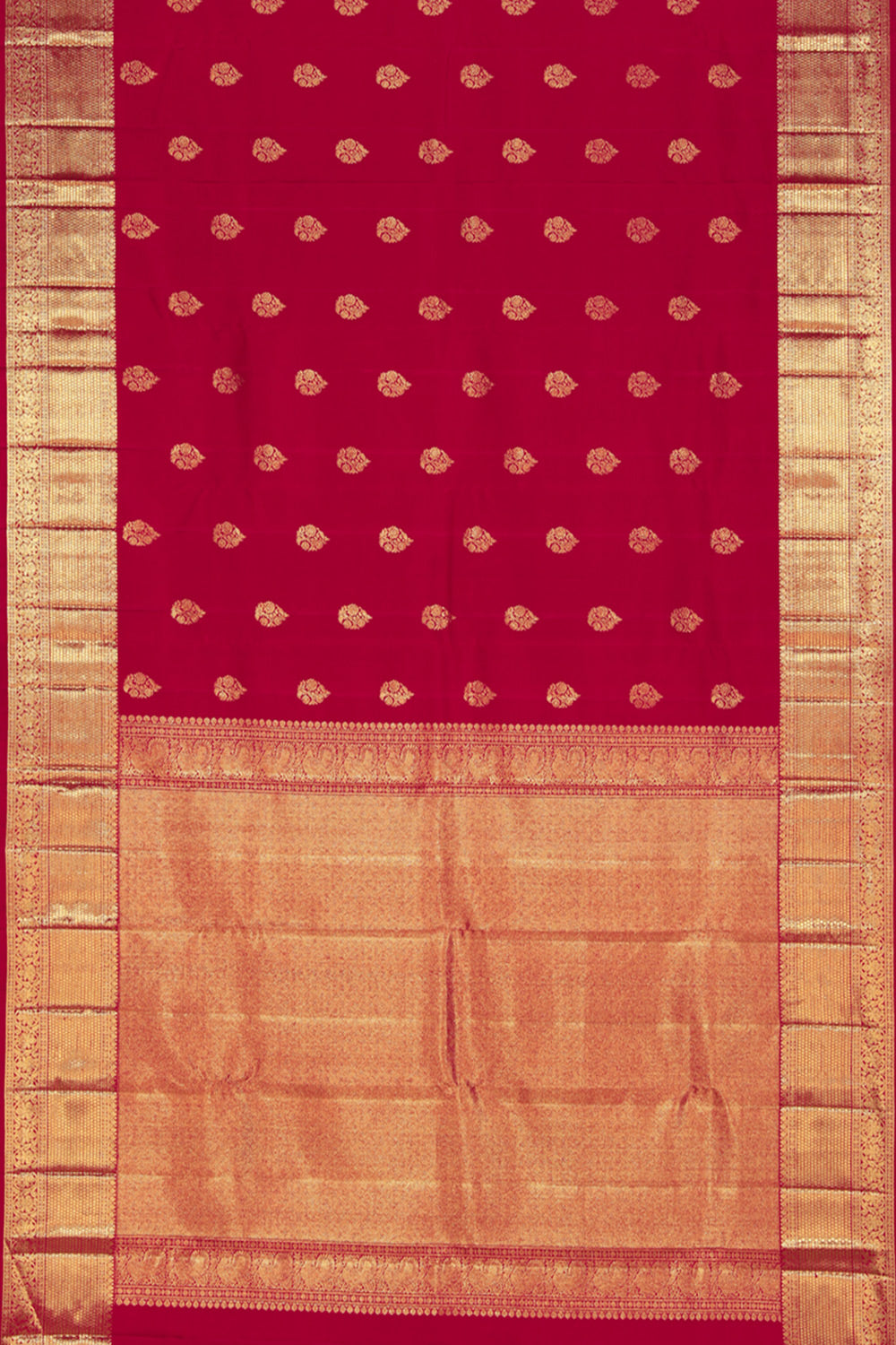 Kanchipattu Brocade Red Saree