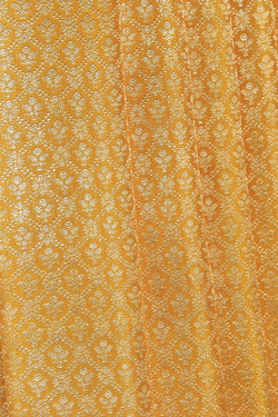 Image of Kanchipattu Brocade Yellow Saree