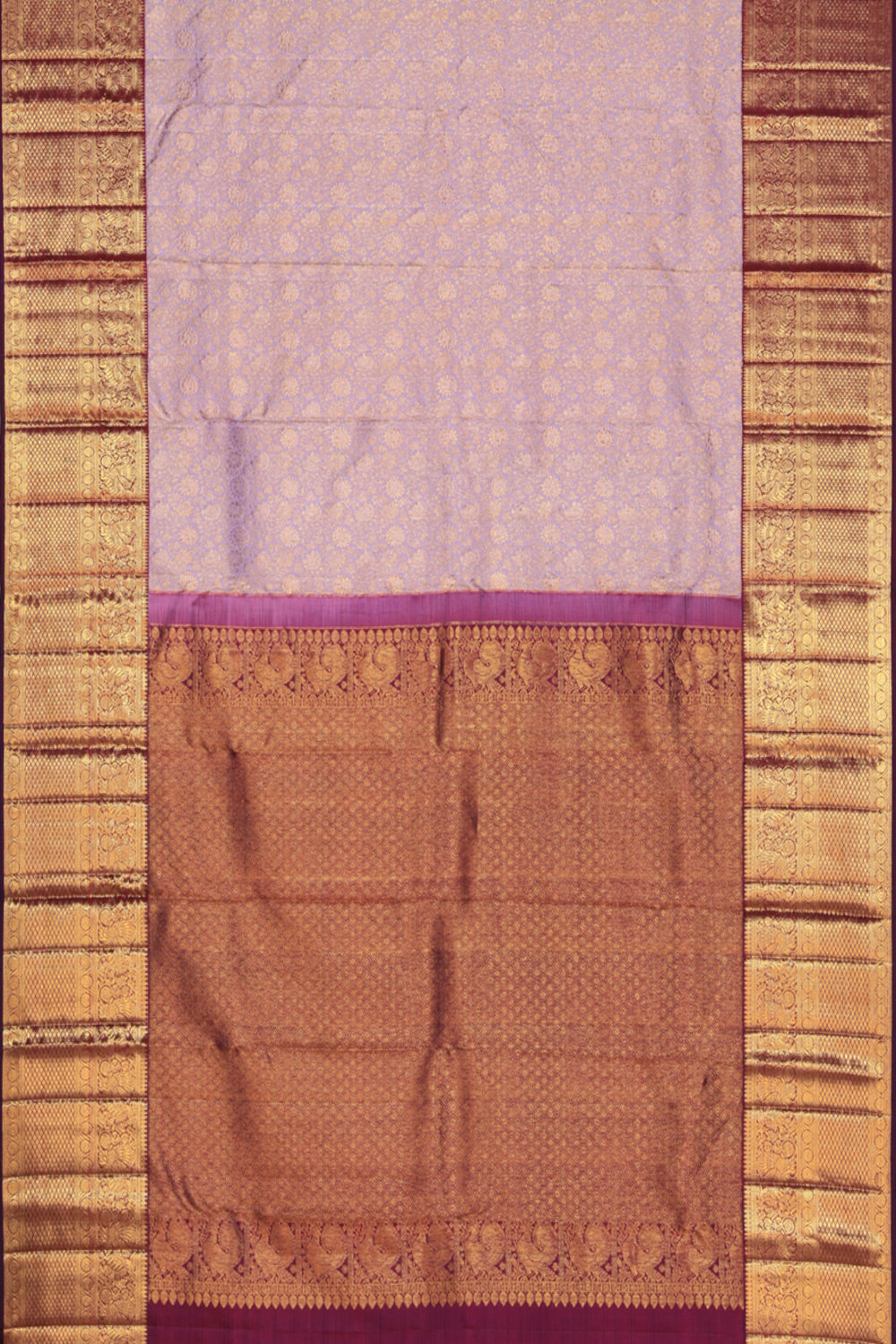 Kanchipattu Brocade Purple Saree