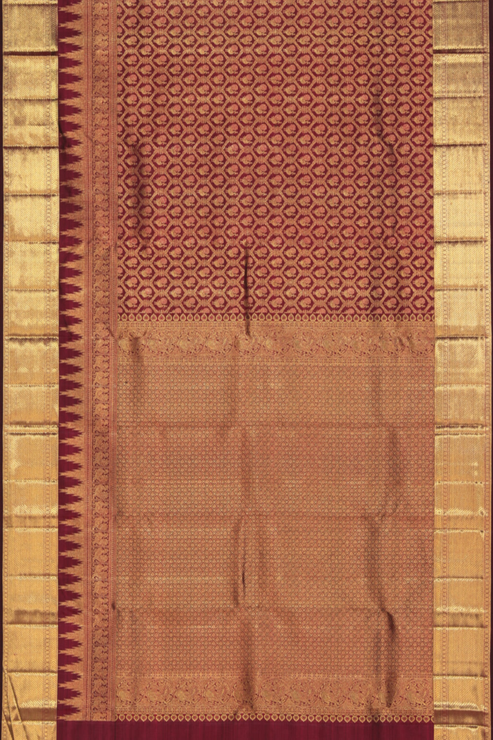 Kanchipattu Brocade Violet Saree