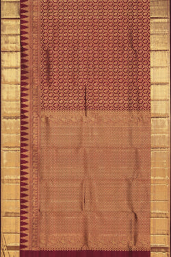 Image of Kanchipattu Brocade Violet Saree