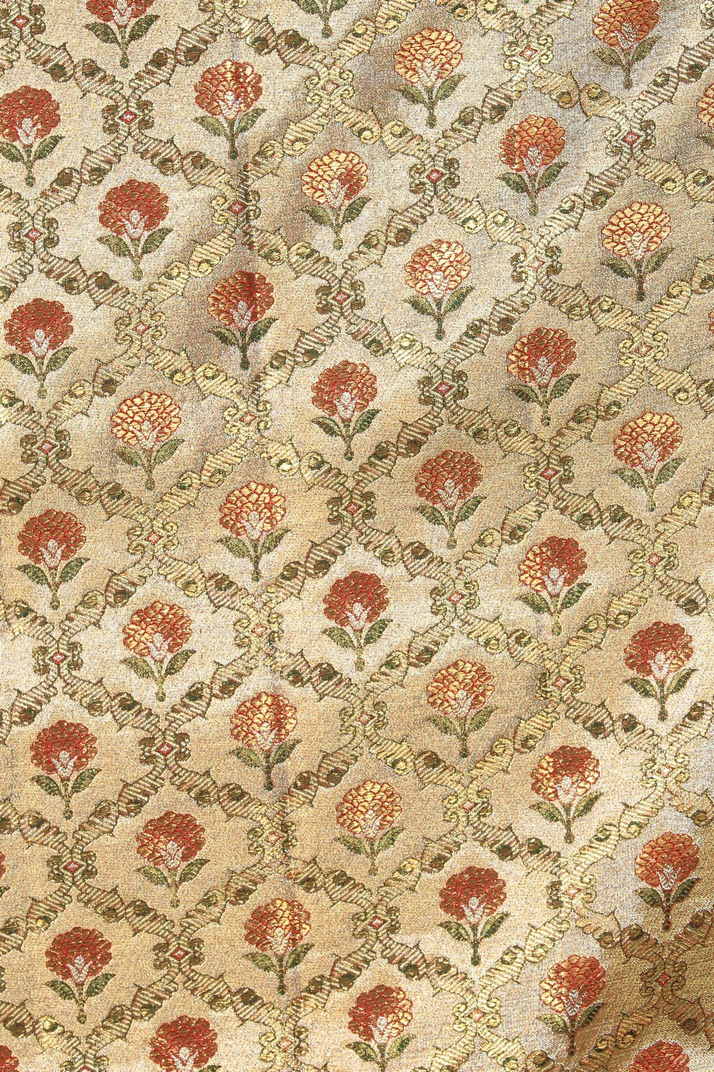 Image of Kanchipattu Tissue Brocade Gold Saree