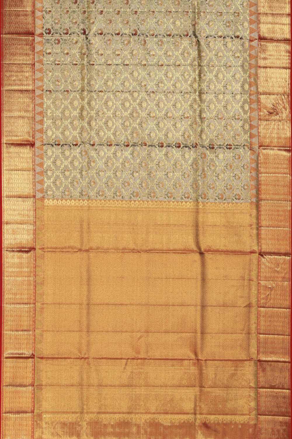 Kanchipattu Tissue Brocade Gold Saree