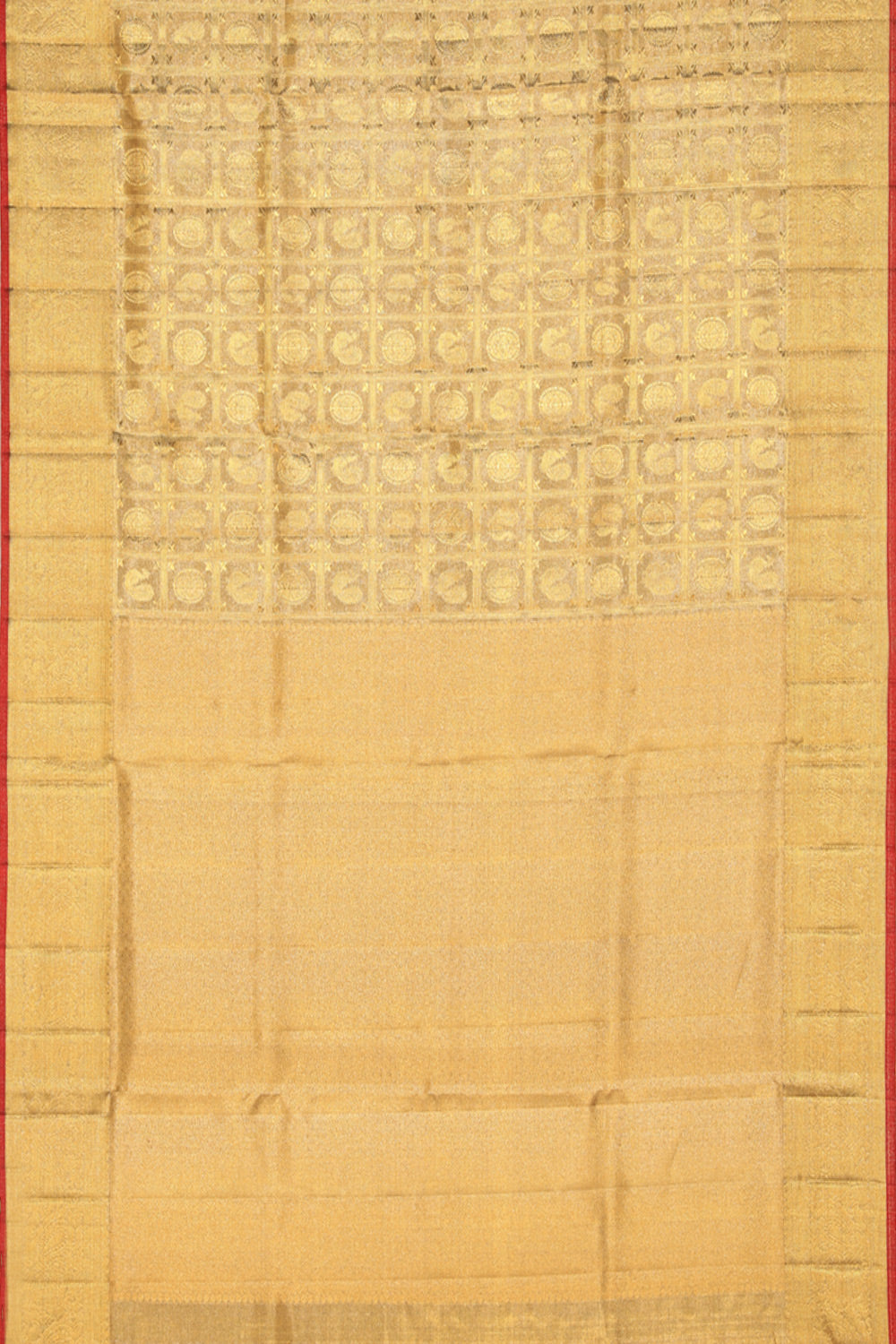 Kanchipattu Tissue Brocade Gold Saree