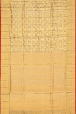 Image of Kanchipattu Tissue Brocade Gold Saree