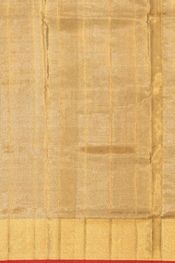 Image of Kanchipattu Tissue Brocade Gold Saree