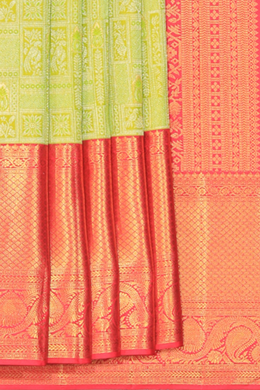 Image of Kanchipattu Brocade Green Saree
