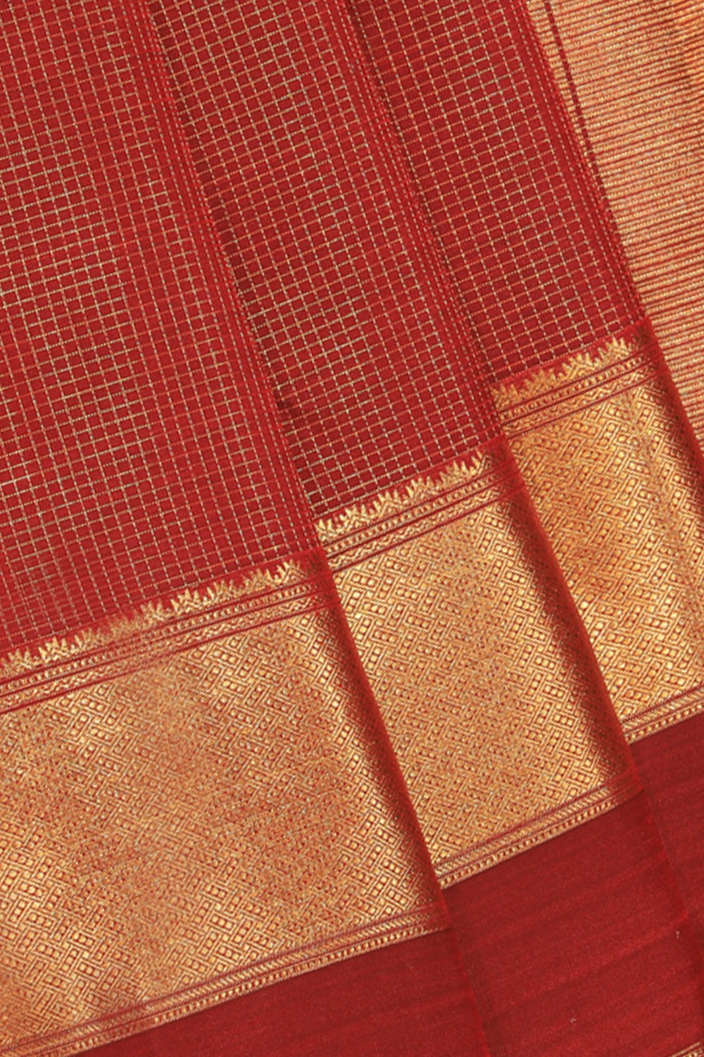 Kanchipattu Brocade Red Saree