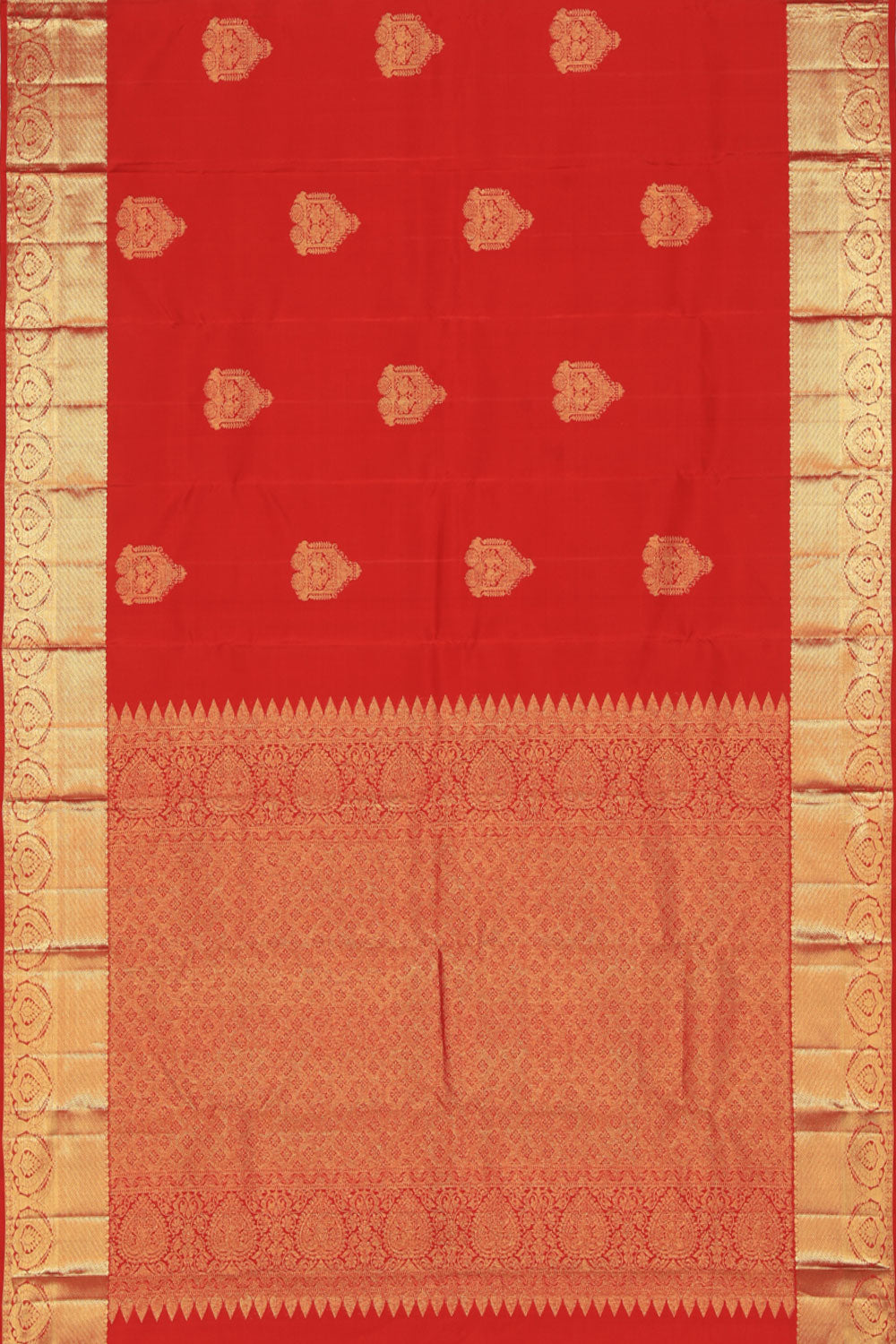 South Silk Red Saree