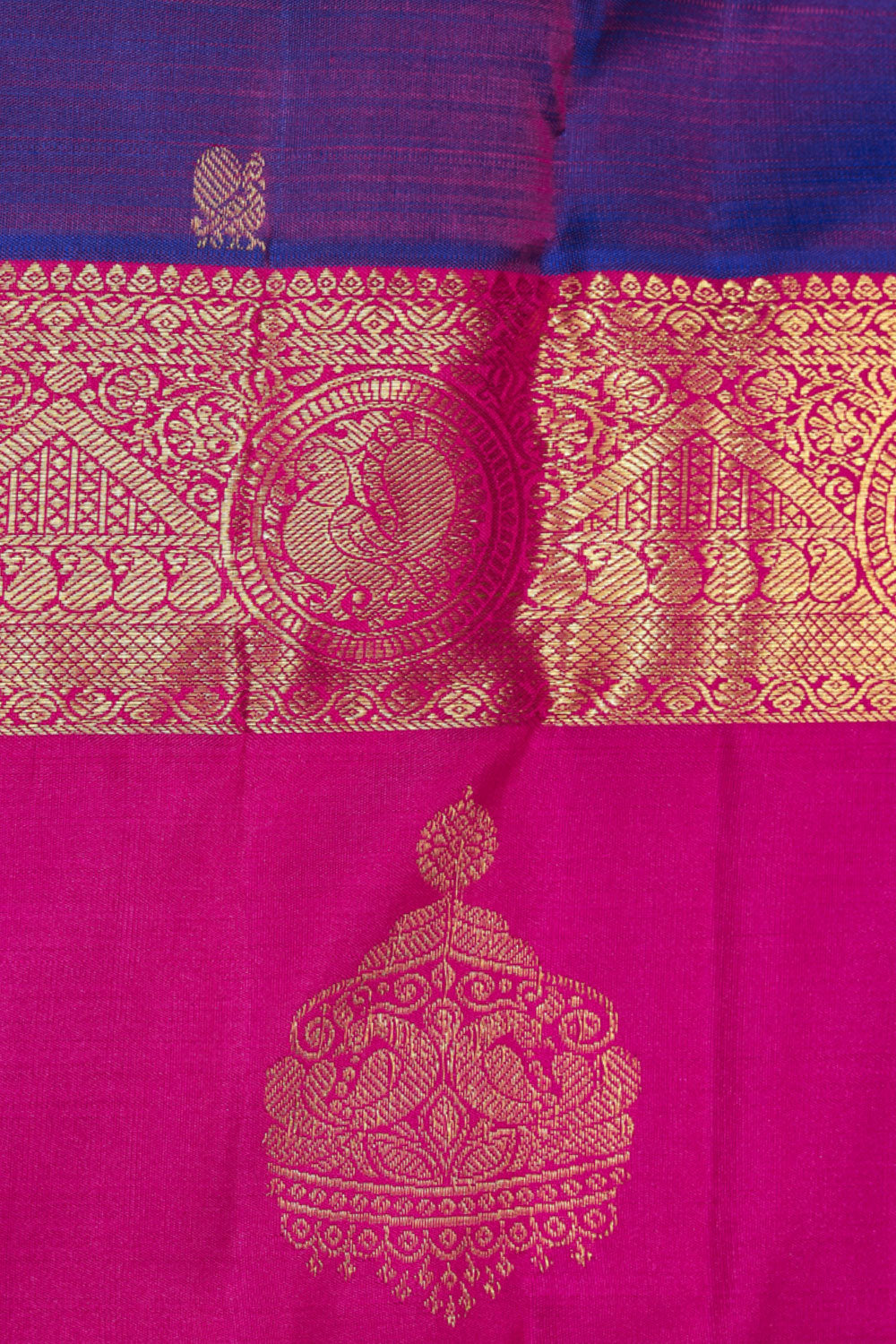 South Silk Violet Saree