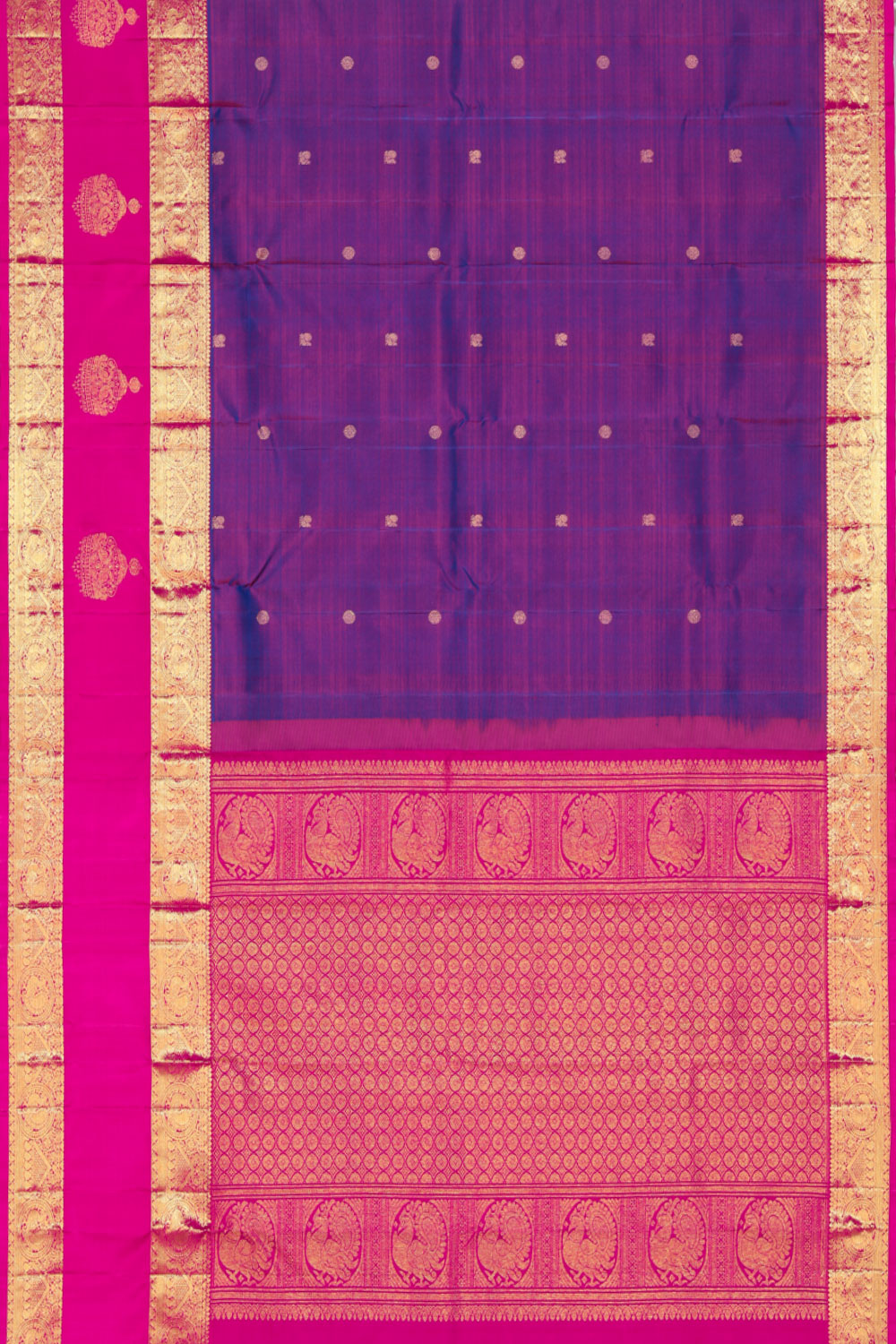 South Silk Violet Saree