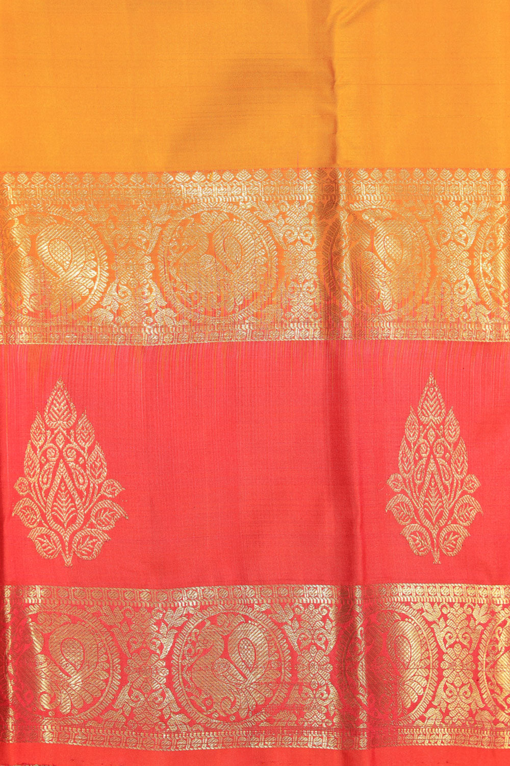 South Silk Mustard Saree