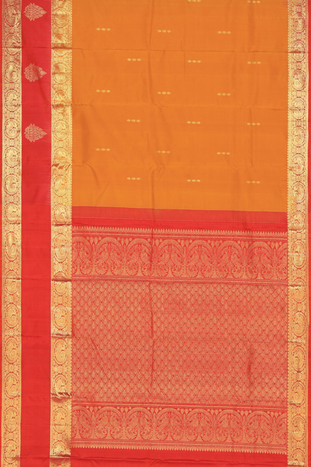 South Silk Mustard Saree