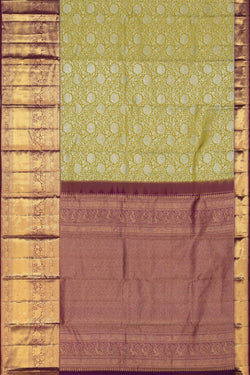 Image of Kanchipattu Brocade Green Saree