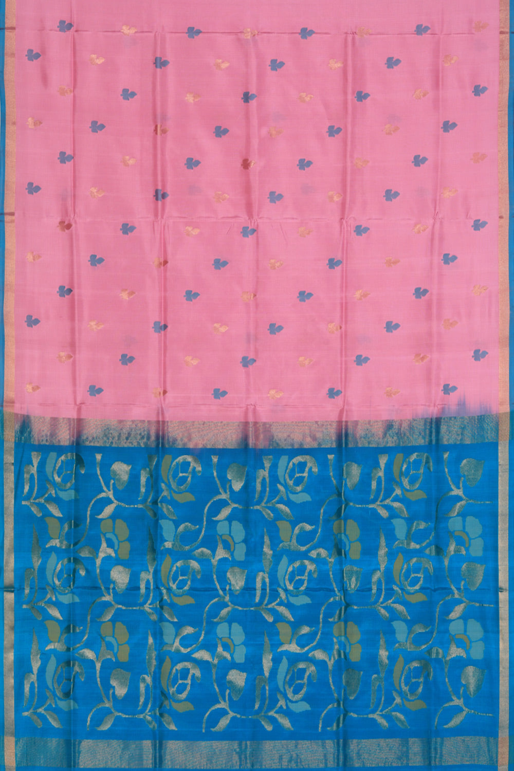 Collection of Uppada Silk Pink Saree in a gallery layout