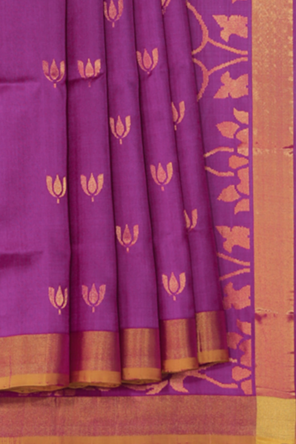 Image of Uppada Silk Magenta Purple Saree